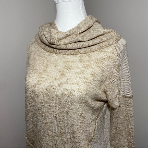 We The Free Tan Cowl Neck Sweater xsmall - Picture 10 of 12